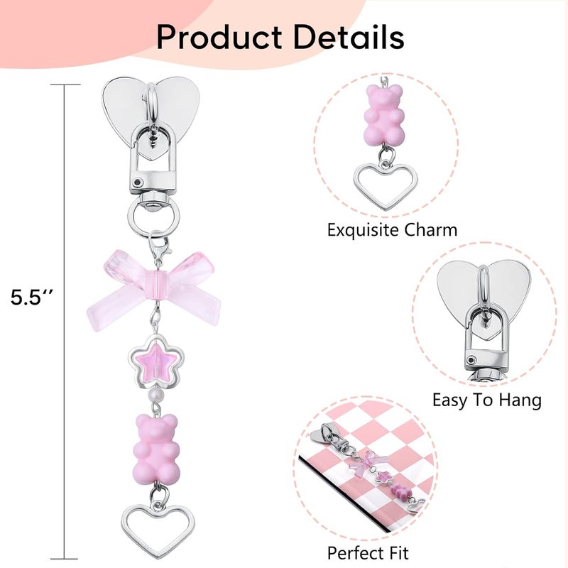 sunla Store Charm Chains for Kindle, Cute E-reader Phone Charm Bracelets Accessories Gift for Reader Booklovers Women for Kindle/Phone/Camera/Bag Decor - Image 2